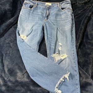 Abercrombie ankle straight jeans